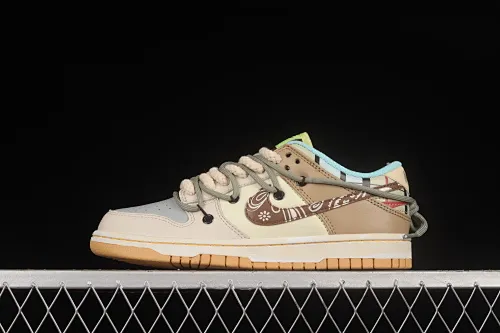 All Categories Nk SB Dunk Series Nk SB Dunk Low Low-top Sneakers Nk Dunk Low SE "Free .99" Cashew Flower SB Smashed Backboard Fashion Casual Sneakers DH0952-001